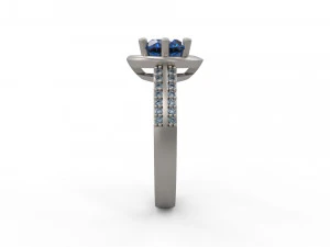woman solitaire ring 142 3D Print Model