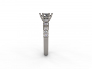 woman solitaire ring 143 Modelo de Impressão 3D