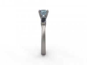 woman solitaire ring 145 3D 프린트 모델