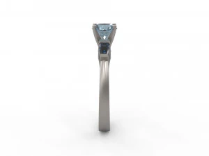 woman solitaire ring 145 3D Print Model