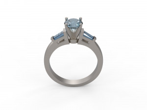 woman solitaire ring 145 3D 프린트 모델
