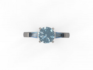 woman solitaire ring 145 3D 프린트 모델
