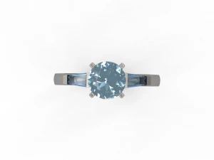 woman solitaire ring 145 3D Print Model