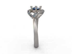 woman solitaire ring 146 3Dプリントモデル
