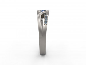 woman solitaire ring 147 3Dプリントモデル