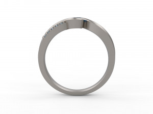 woman solitaire ring 147 3Dプリントモデル