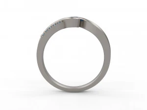 woman solitaire ring 147 3D Print Model