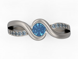 woman solitaire ring 147 3Dプリントモデル