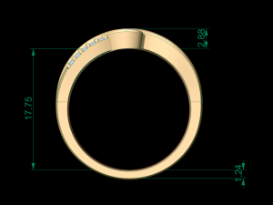 woman solitaire ring 147 3Dプリントモデル