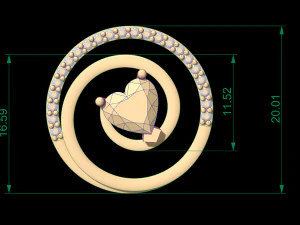 pingente 84 Modelo de Impressão 3D