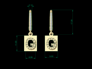 earring 63 3D प्रिंट मॉडल