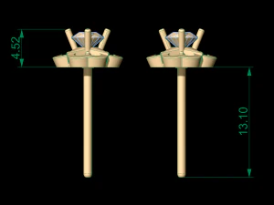 earring 64 3D Print Model