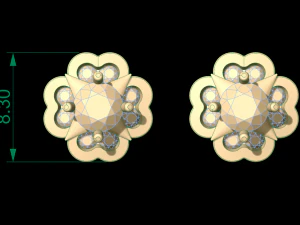 earring 64 3D Print Model
