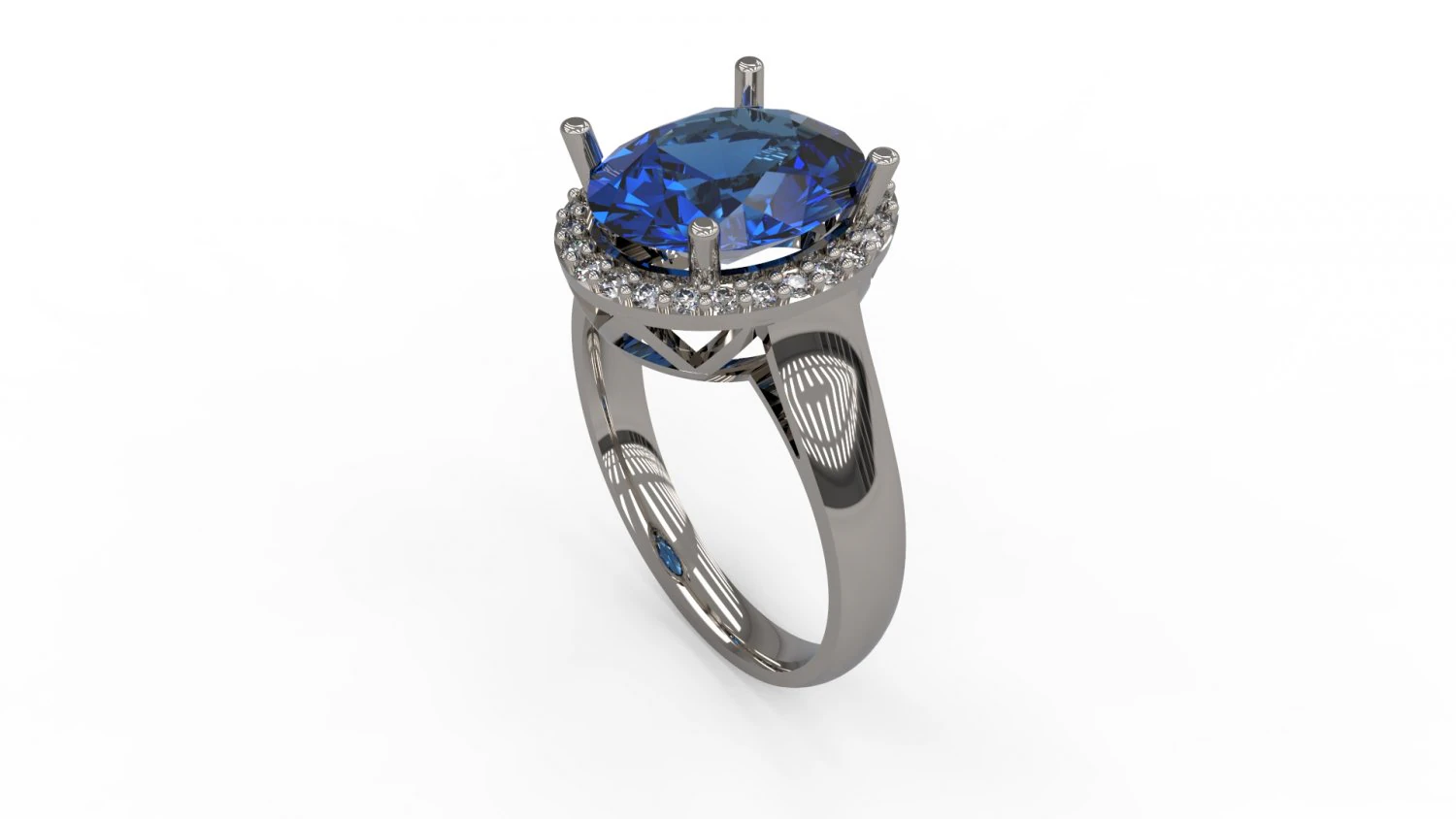 woman solitaire ring 149 3D Print Model .c4d .max .obj .3ds .fbx .stl .blend 