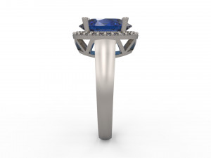 woman solitaire ring 149 3Dプリントモデル