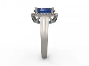 woman solitaire ring 149 3D Print Model