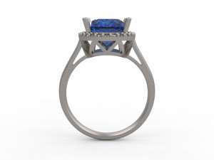 woman solitaire ring 149 3Dプリントモデル
