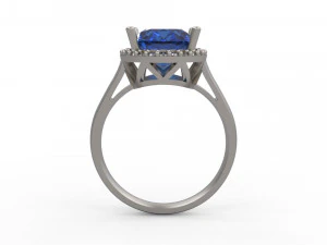 woman solitaire ring 149 3D Print Model