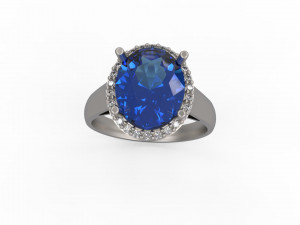 woman solitaire ring 149 3Dプリントモデル