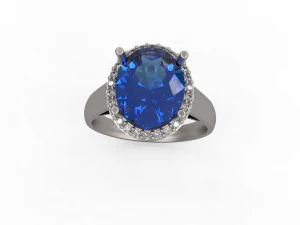 woman solitaire ring 149 3D Print Model