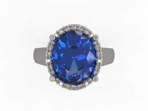 woman solitaire ring 149 3D Print Model