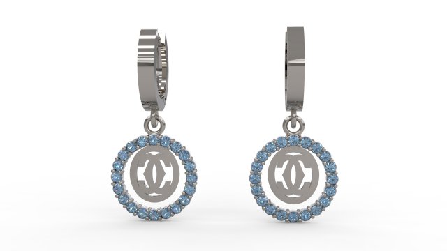 earring 65 3D Druckmodell .c4d .max .obj .3ds .fbx .stl .blend 