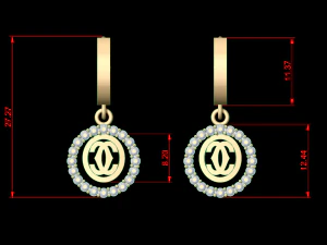 earring 65 3D Print Model