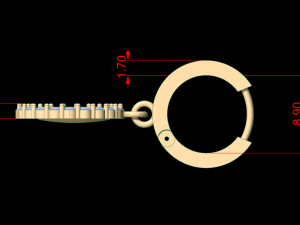earring 65 3D Druckmodell