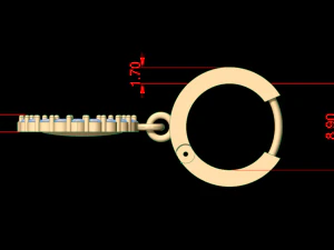 earring 65 3D Print Model