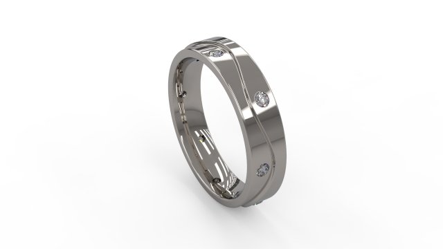 woman wedding band 150 3D printmodel .c4d .max .obj .3ds .fbx .stl .blend