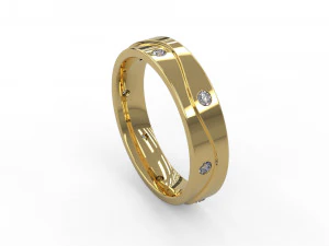 woman wedding band 150 3D Print Model