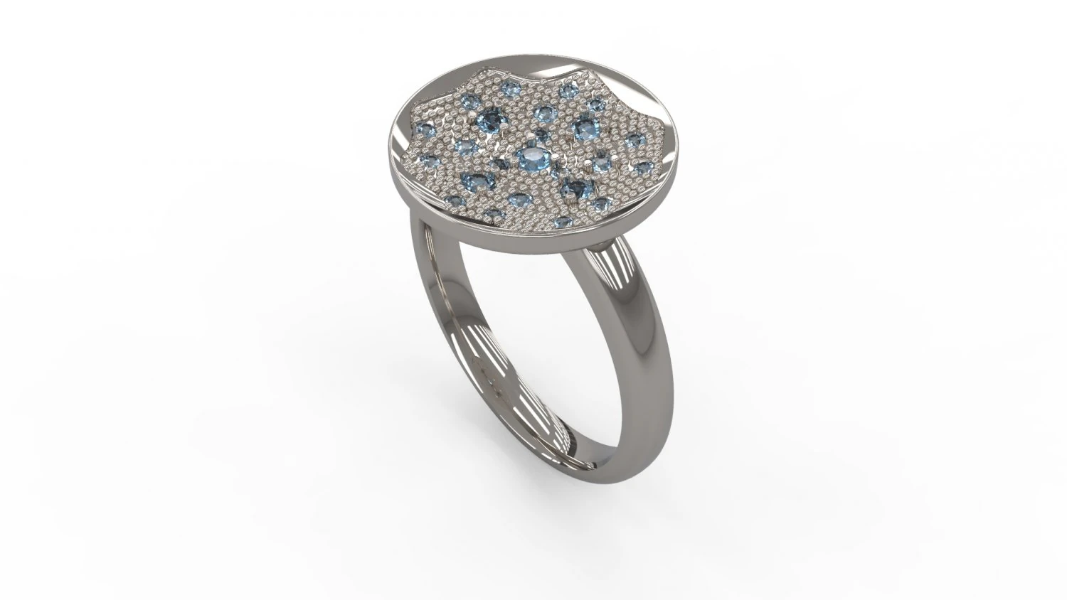 woman solitaire ring 151 3D Print Model .c4d .max .obj .3ds .fbx .stl .blend 