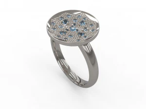 Solit&auml;rring f&uuml;r Damen 151 3D Druckmodell