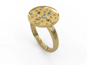 woman solitaire ring 151 3D Print Model