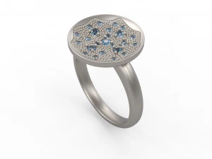 woman solitaire ring 151 3D Print Model