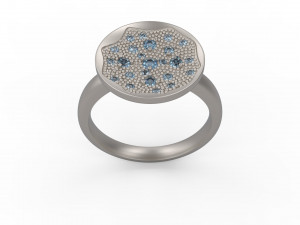 woman solitaire ring 151 Modelo de impresión 3D