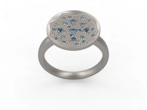 woman solitaire ring 151 3D Print Model