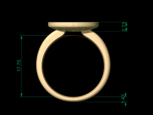 woman solitaire ring 151 3D Print Model