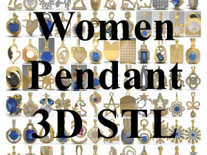 3d 프린터 용 108 개 3d stl 모델 여성 펜던트 3D 프린트 모델
