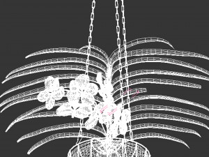 orchid vandacoerulea 3D 模型