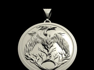 phoenix pendant 3D Print Model
