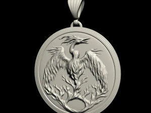 phoenix pendant 3D Print Model
