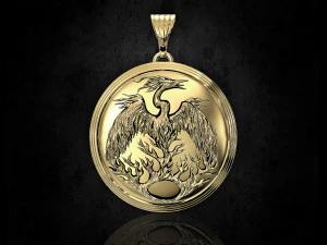 phoenix pendant 3D Print Model