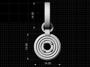 rounds earrings with hoop Modelo de impresión 3D