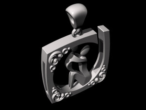 mothers day pendant 3D-printmodel