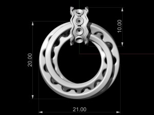 mobius band pendant 3D Baskı Modeli