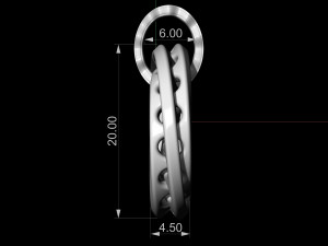mobius band pendant 3D Baskı Modeli