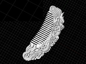 dragon comb earrings 3D 打印模型