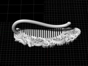 dragon comb earrings 3D 打印模型