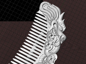 dragon comb earrings 3D 打印模型